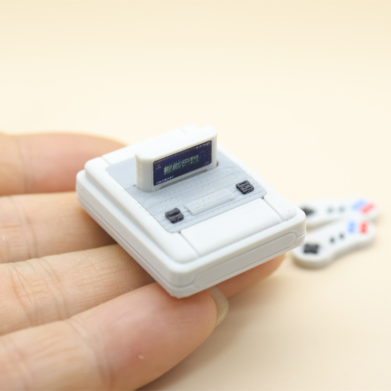 Retro Gaming Box - 1 takım Dollhouse Mini Retro Oyun
