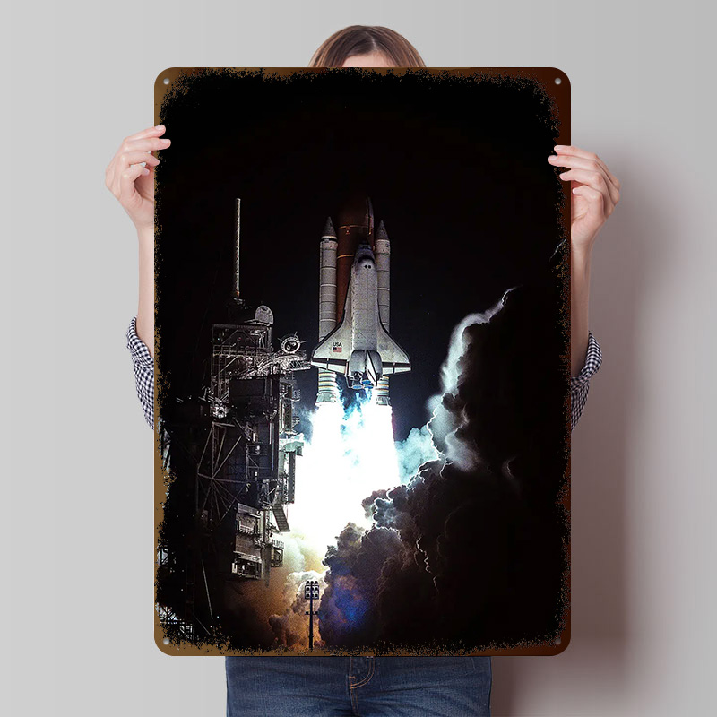 Retro Gaming Bar - NASA Teneke Posterler Özelleştirilebilir Duvar Sanatı