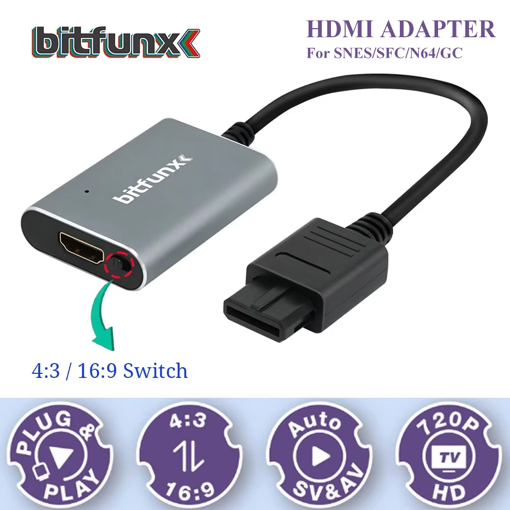 Retro Gaming Video - Bitfunx 720P Svideo / AV -