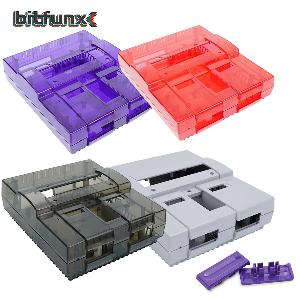 Retro Gaming Nintendo - Bitfunx SNES Yedek Kabuk Şeffaf Kılıf