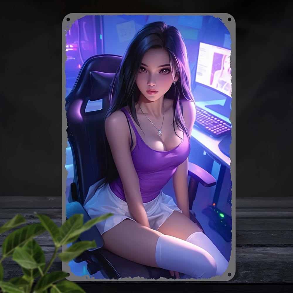 Anime Metal Duvar Sanatı 2D Re - Retro Gaming Bar incelemesi ve fiyatı
