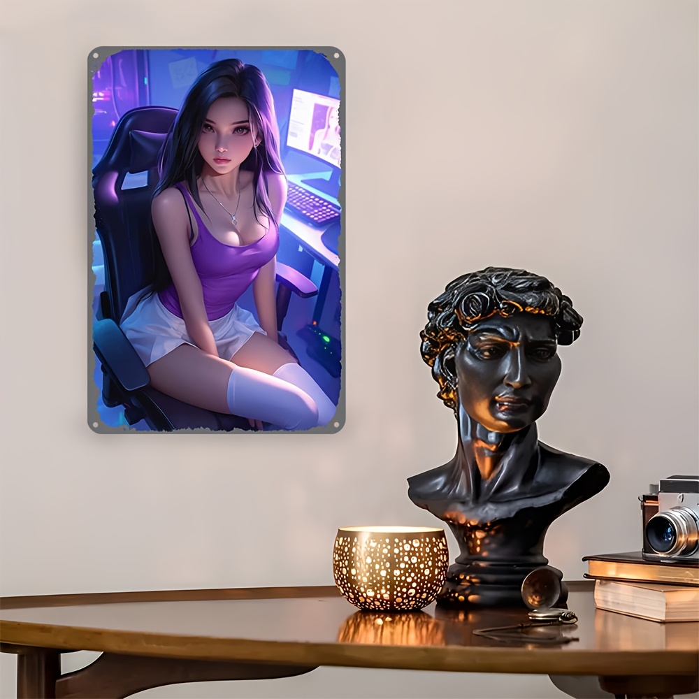 Anime Metal Duvar Sanatı 2D Re - Retro Gaming Bar incelemesi ve fiyatı