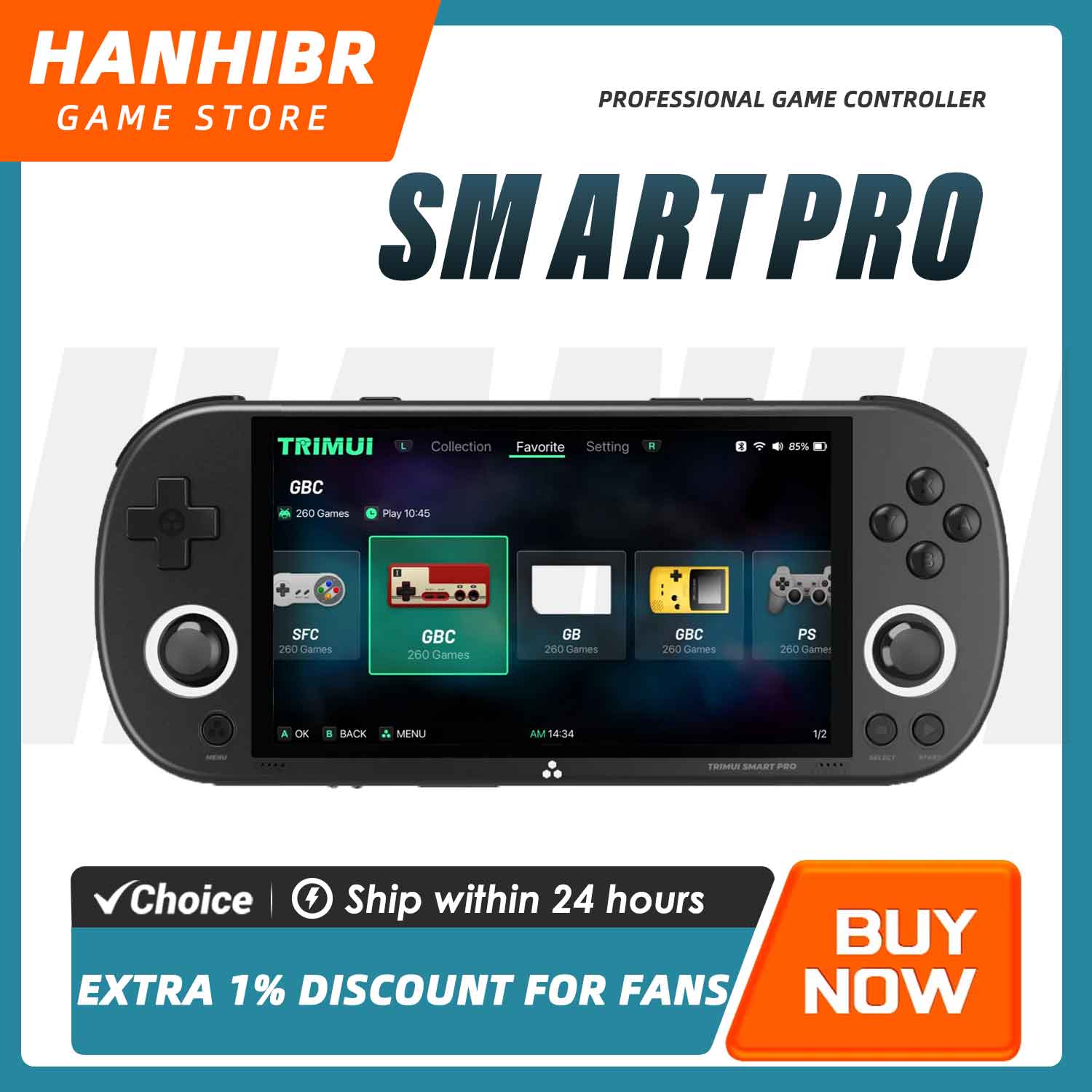 TRIMUI SMART PRO Açık Kaynaklı - Retro Gaming Tablet incelemesi ve fiyatı