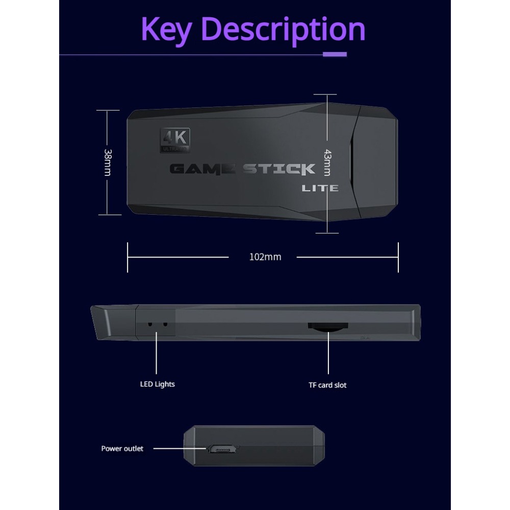 Taşınabilir 4K Retro Oyun Kons - Retro Gaming Hdmi incelemesi ve fiyatı
