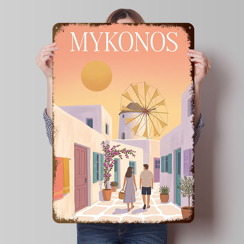Mykonos Yunanistan Metal Poste - Retro Gaming Bar incelemesi ve fiyatı